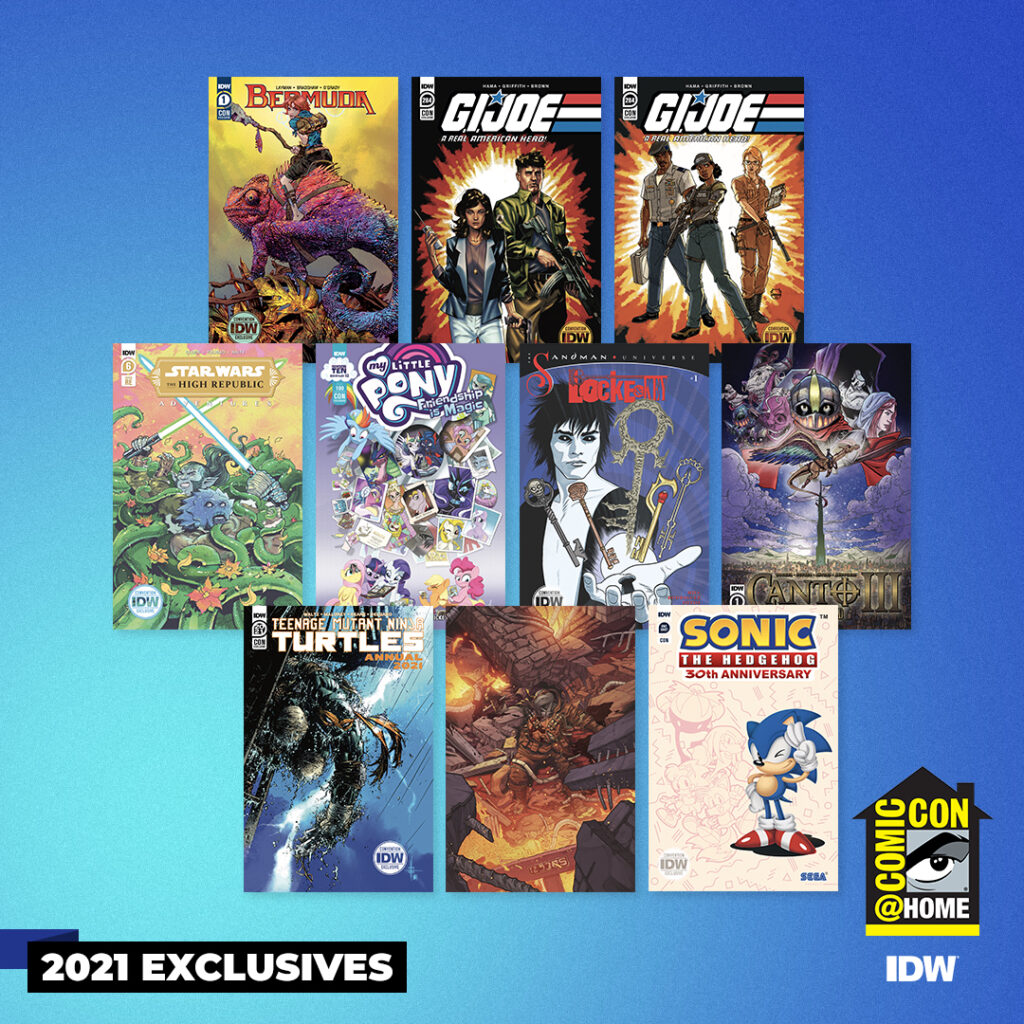 ComicConHome 2021 IDW’s ComicCon Exclusives Revealed COMICON