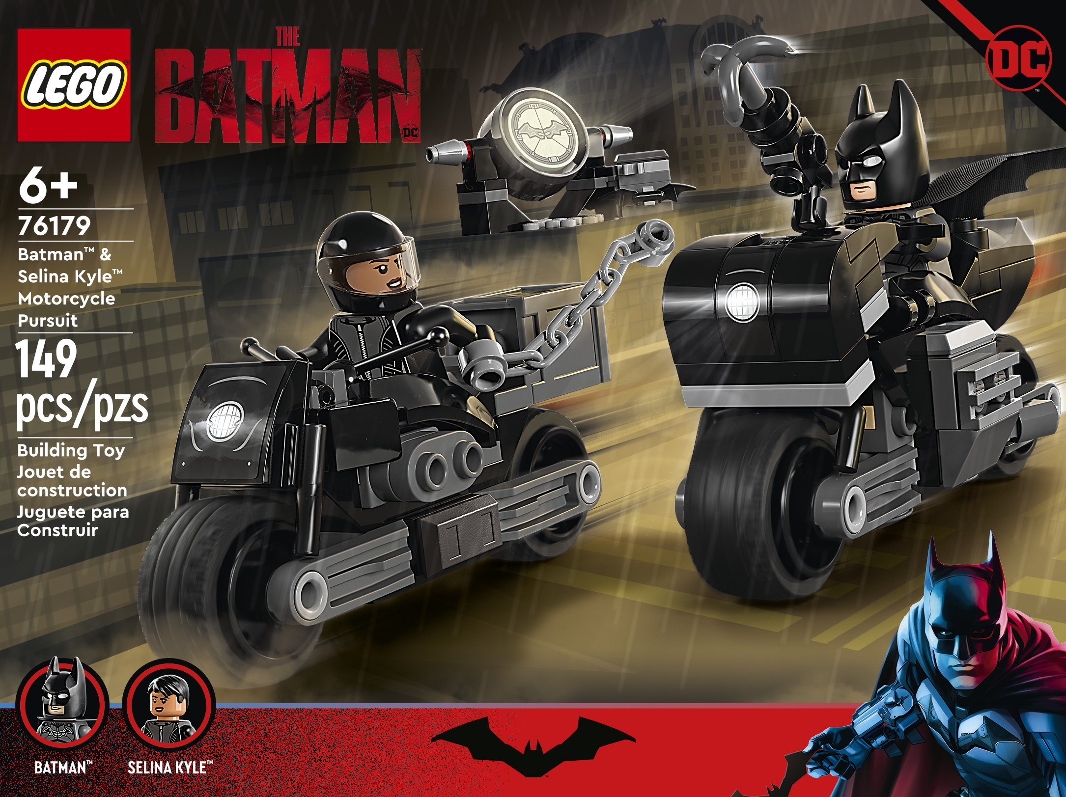 The Batman' 2022 LEGO Batcave, Batmobile, and Batcycle Sets Review!, motorcycle