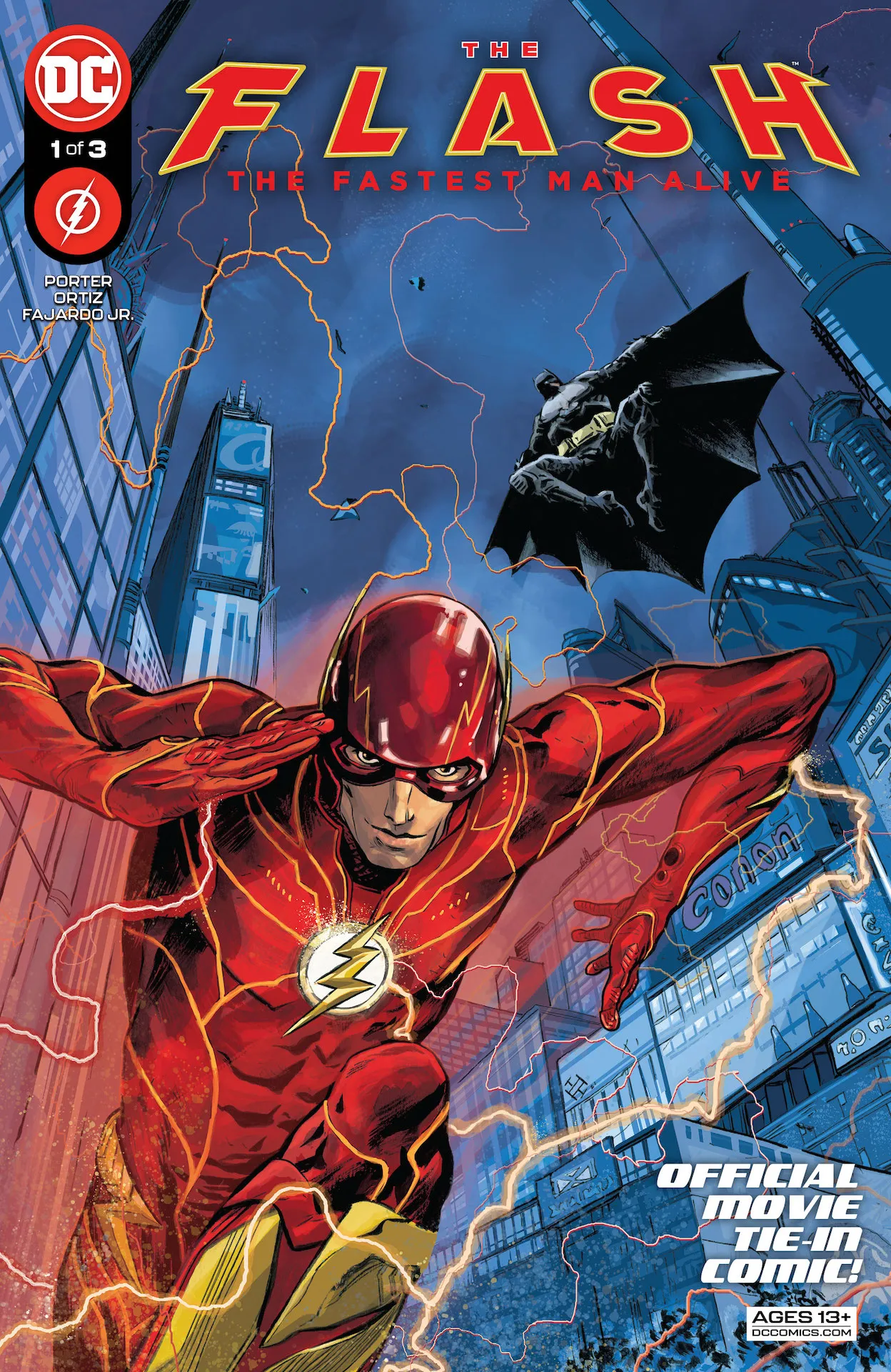 The flash movie tie in comic