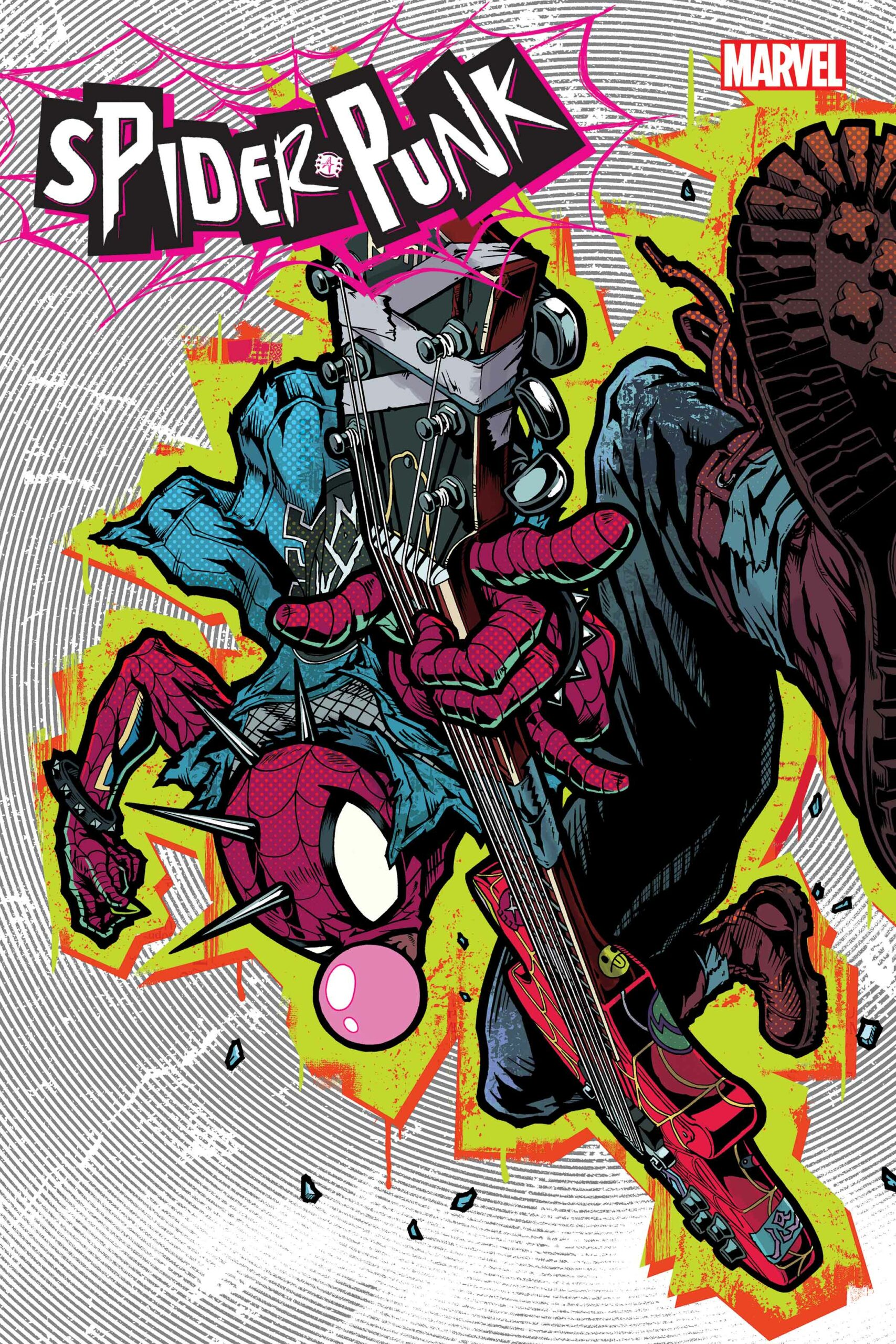 Friday Started… Time to Rock an Roll! #spiderverse #spidey #spiderpunk  #marvel #marvelcomics #ink #inked #inking